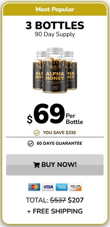 Alpha Honey 3 bottle Price